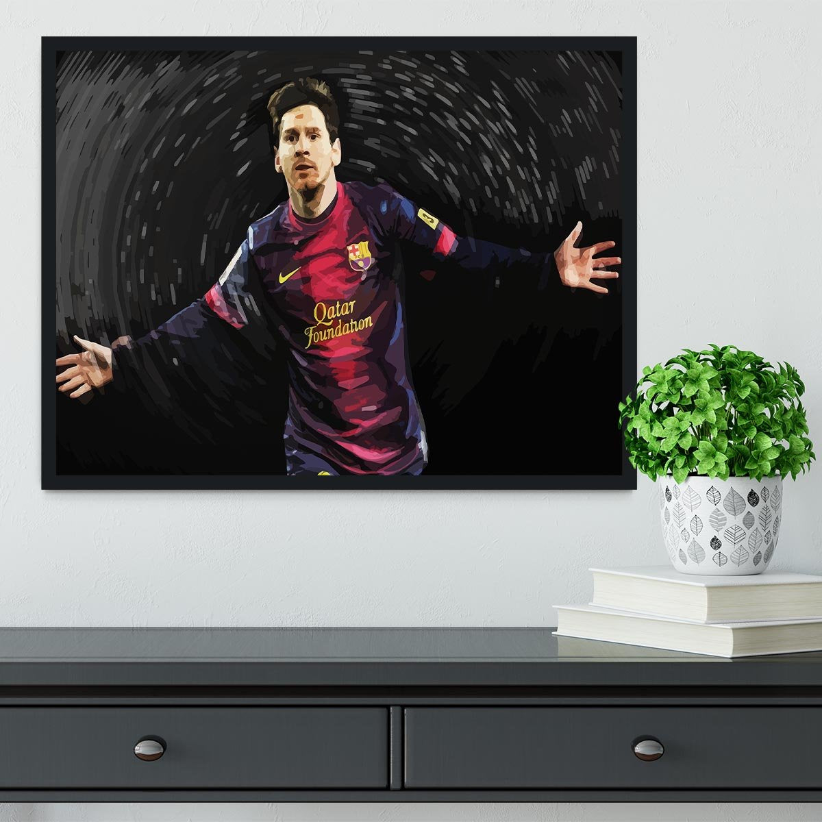Lionel Messi Framed Print - Canvas Art Rocks - 2