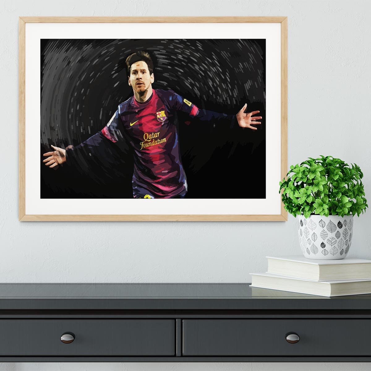Lionel Messi Framed Print - Canvas Art Rocks - 3