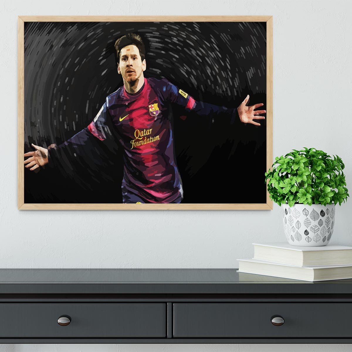 Lionel Messi Framed Print - Canvas Art Rocks - 4