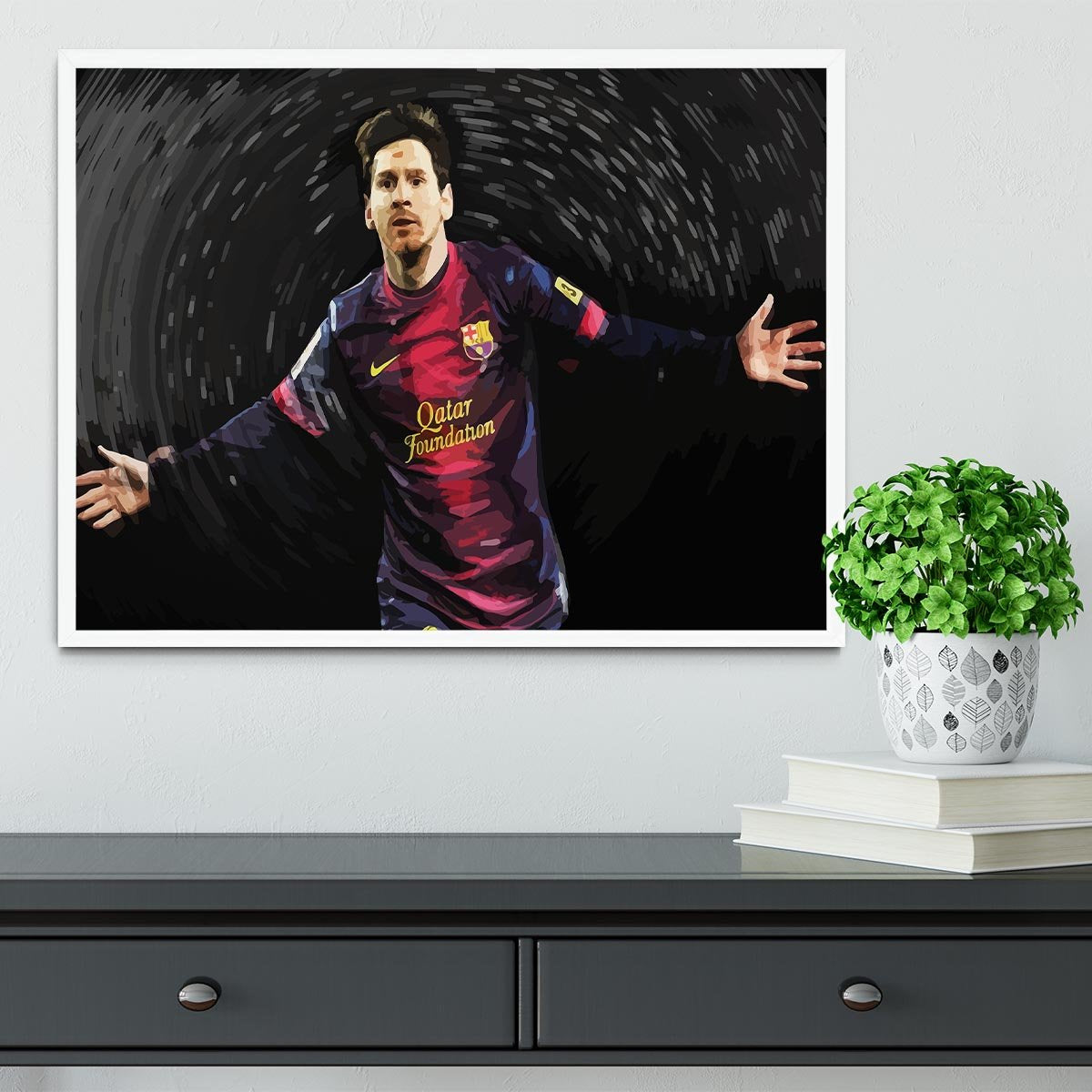 Lionel Messi Framed Print - Canvas Art Rocks -6