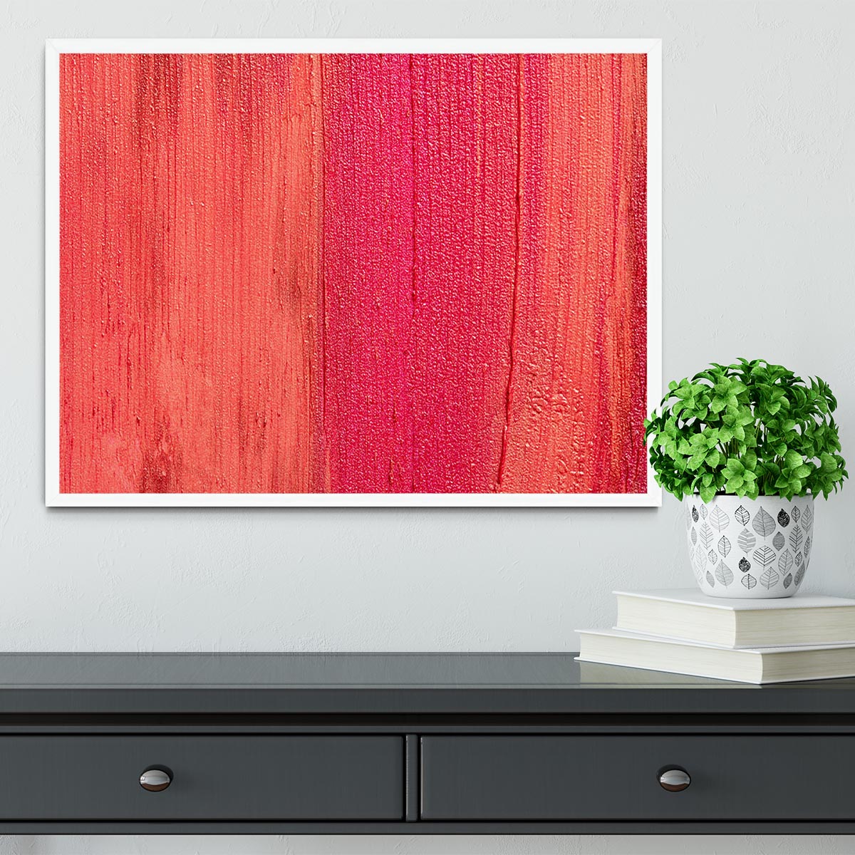 Lipstick texture Framed Print - Canvas Art Rocks -6