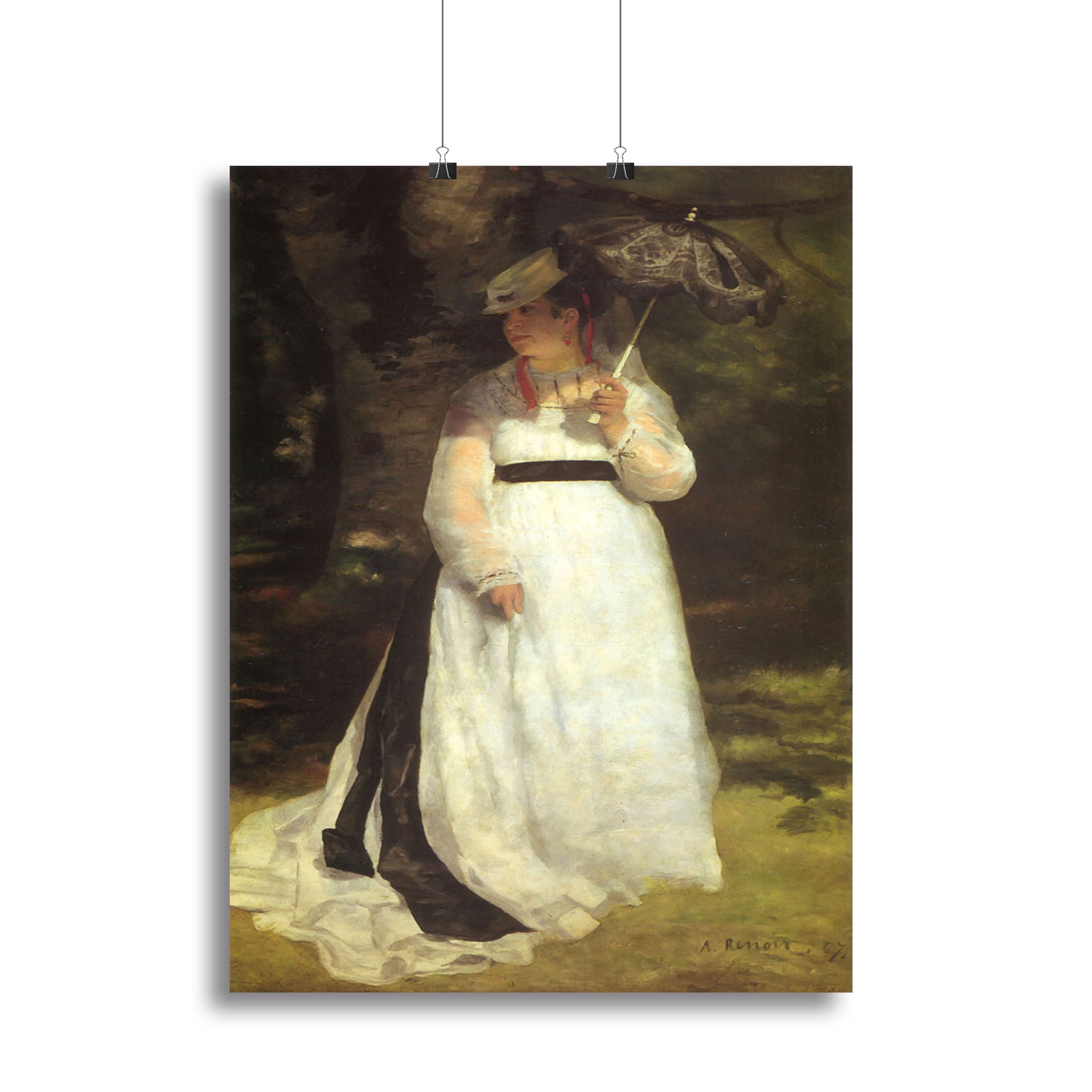 Lise with an Umbrella by Renoir Canvas Print or Poster - Canvas Art Rocks - 2