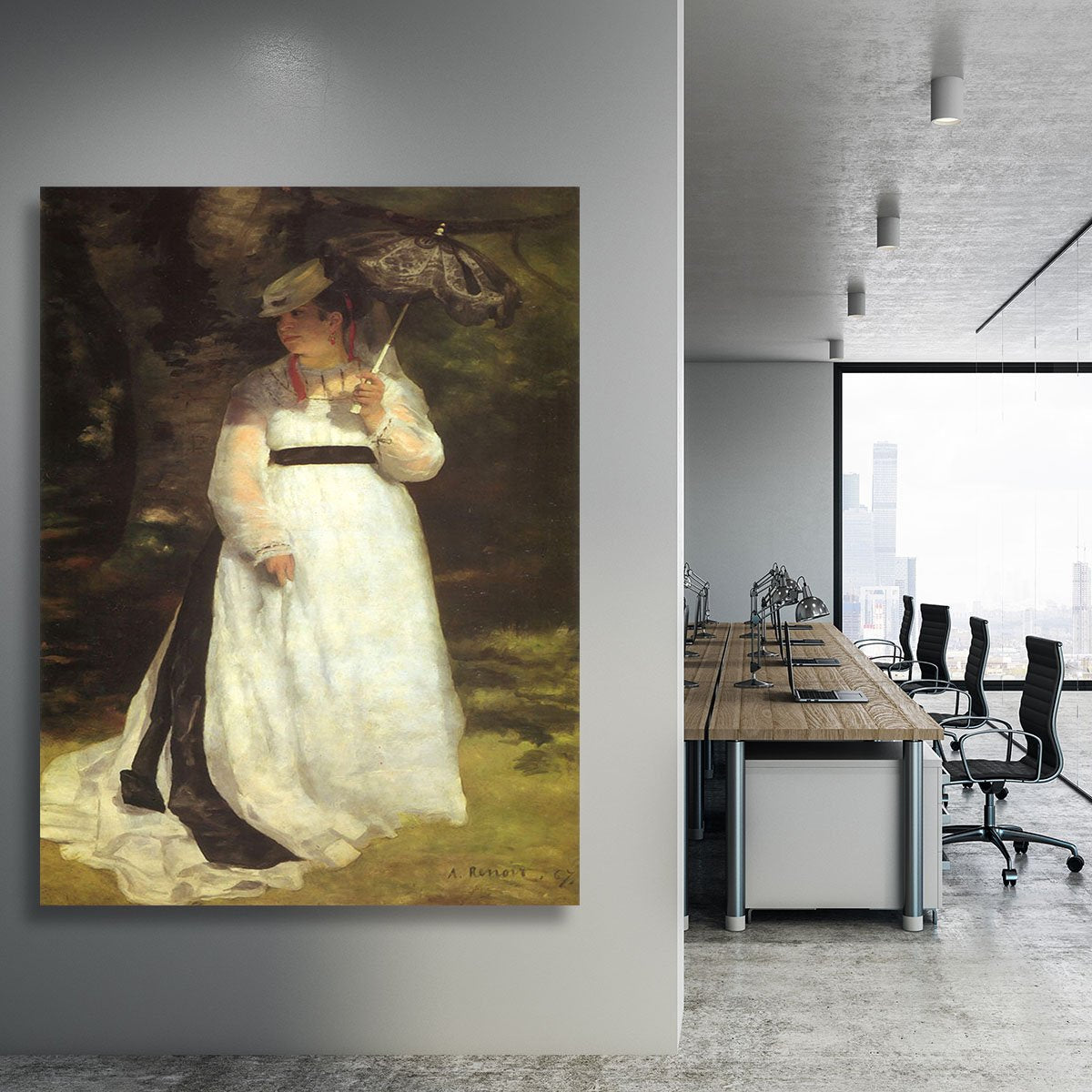 Lise with an Umbrella by Renoir Canvas Print or Poster