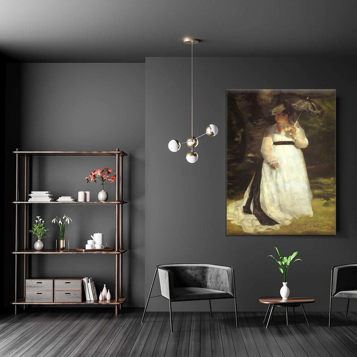 Lise with an Umbrella by Renoir Canvas Print or Poster - Canvas Art Rocks - 5