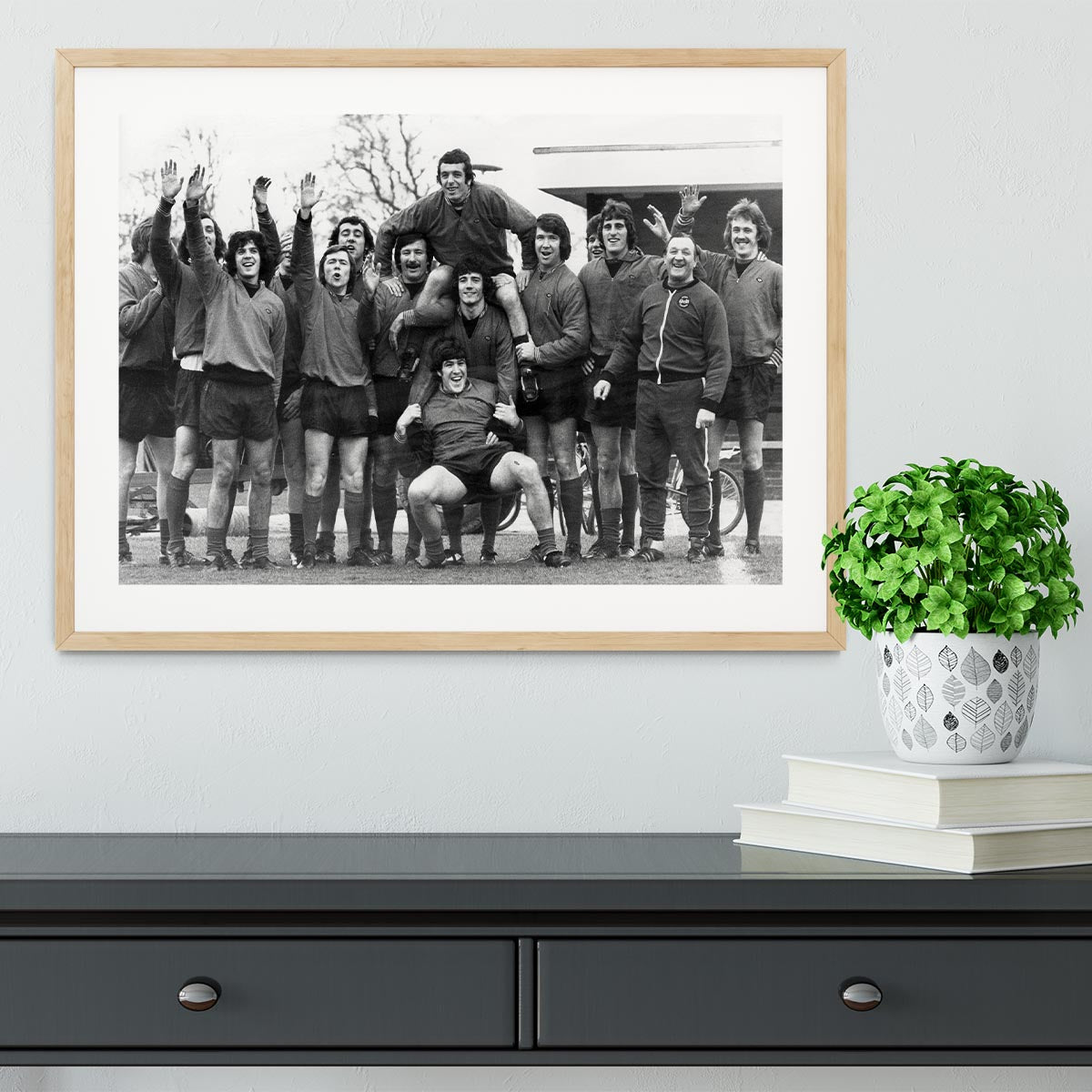 Liverpool FC At Melwood Training Ground 1975 Framed Print - Canvas Art Rocks - 3