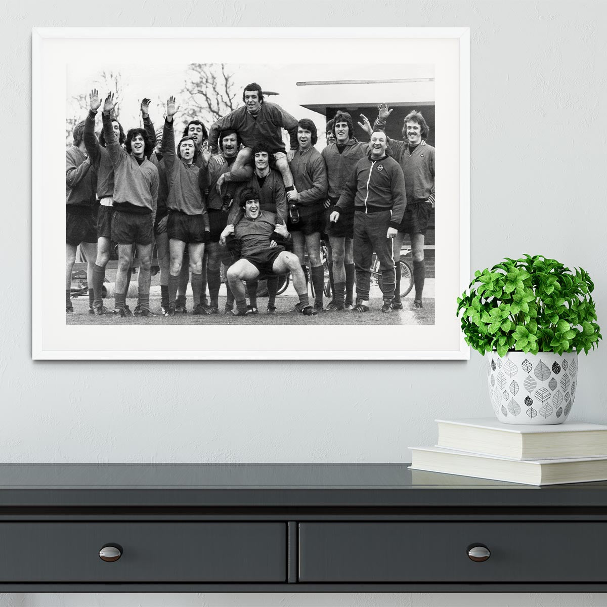 Liverpool FC At Melwood Training Ground 1975 Framed Print - Canvas Art Rocks - 5