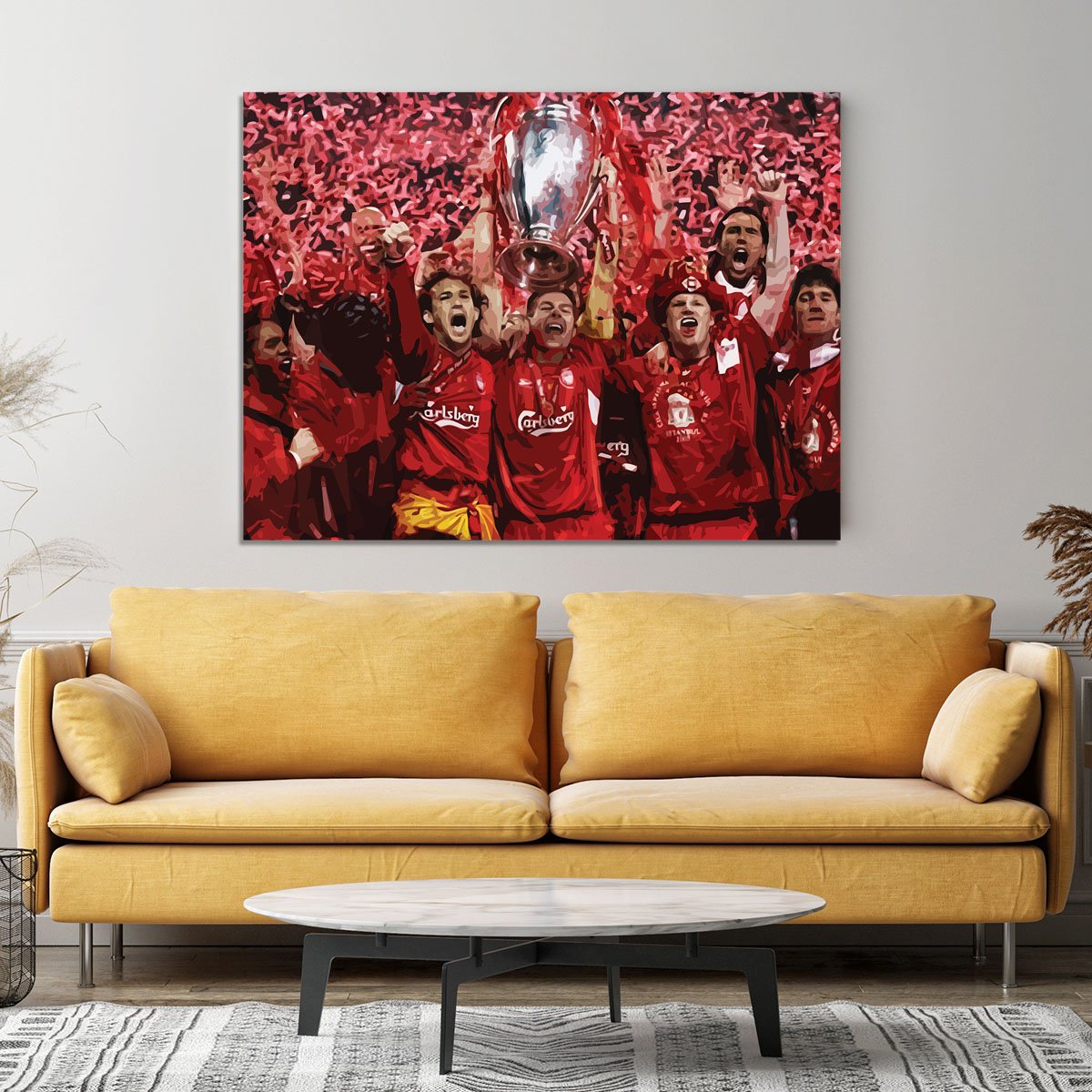 Liverpool Football Champions League In Istanbul Canvas Print or Poster