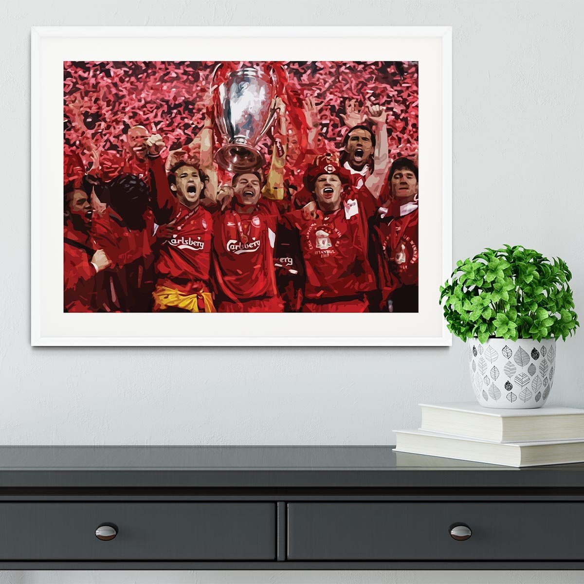 Liverpool Football Champions League In Istanbul Framed Print - Canvas Art Rocks - 5