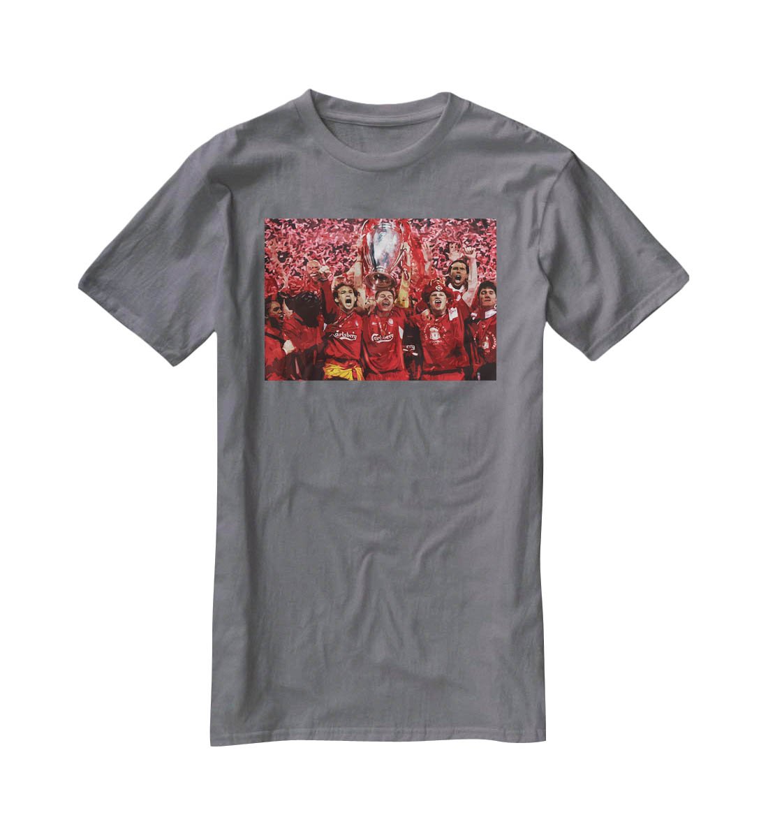 Liverpool Football Champions League In Istanbul T-Shirt - Canvas Art Rocks - 3