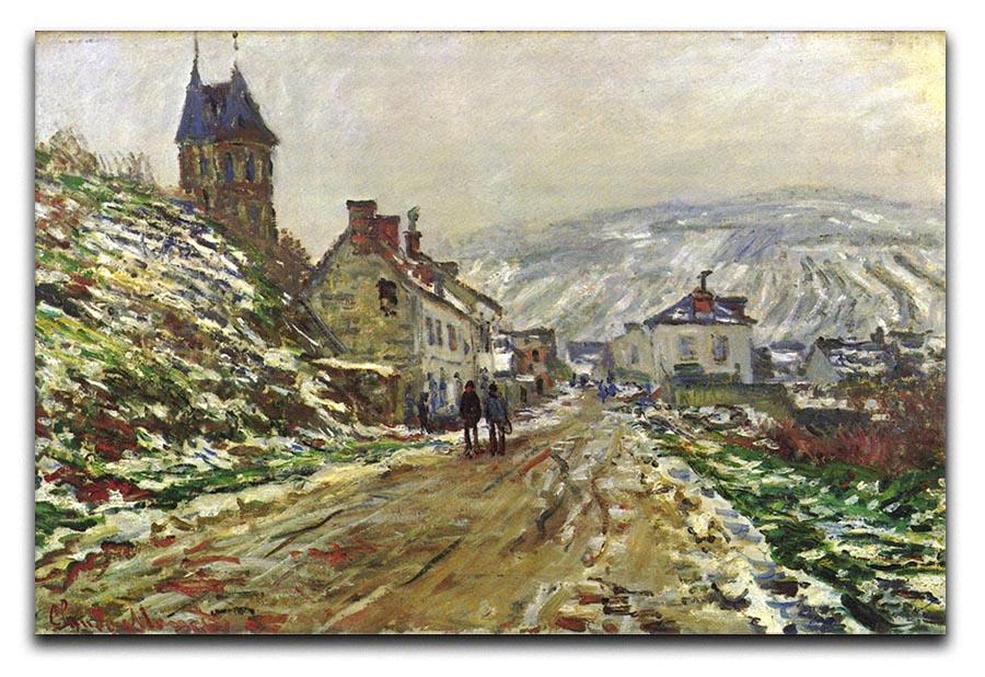 Local entrance of Vetheuil in the winter by Monet Canvas Print & Poster  - Canvas Art Rocks - 1
