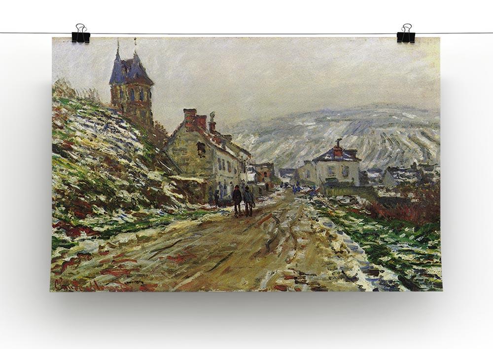 Local entrance of Vetheuil in the winter by Monet Canvas Print & Poster - Canvas Art Rocks - 2