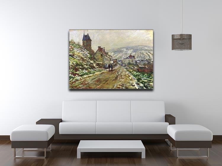 Local entrance of Vetheuil in the winter by Monet Canvas Print & Poster - Canvas Art Rocks - 4