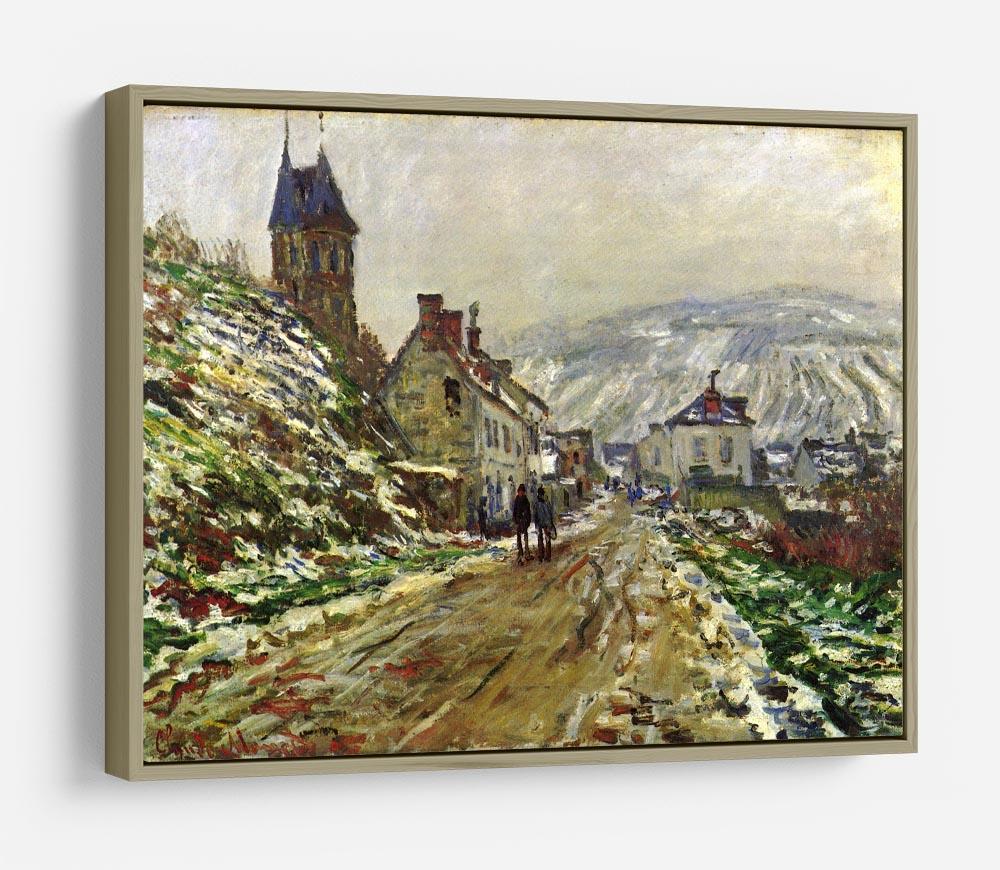 Local entrance of Vetheuil in the winter by Monet HD Metal Print