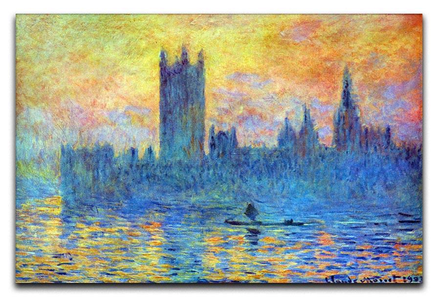 London Parliament in Winter by Monet Canvas Print & Poster  - Canvas Art Rocks - 1