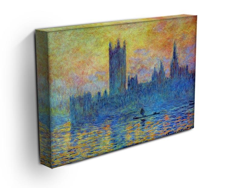 London Parliament in Winter by Monet Canvas Print & Poster - Canvas Art Rocks - 3