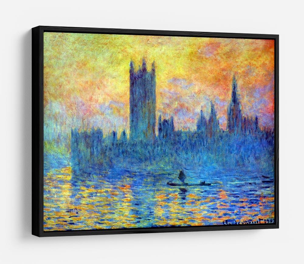 London Parliament in Winter by Monet HD Metal Print