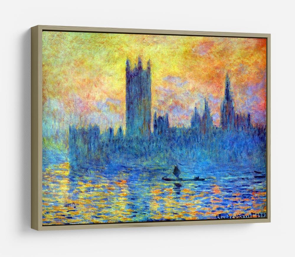 London Parliament in Winter by Monet HD Metal Print