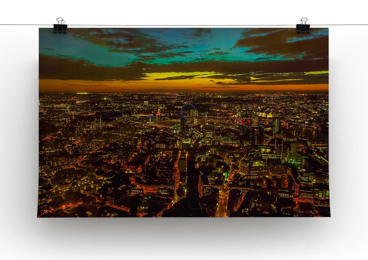 London Skyline Print - Canvas Art Rocks - 2