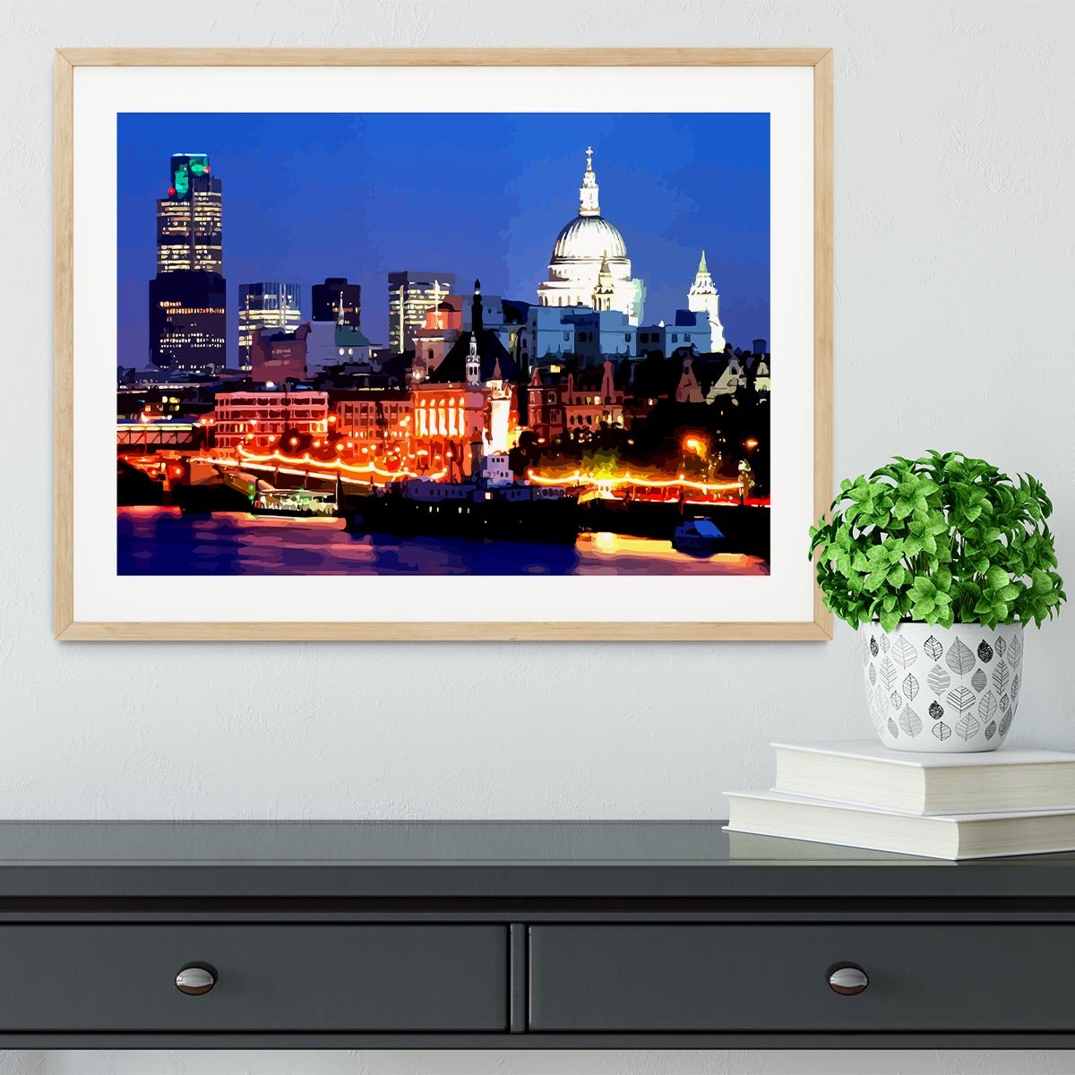 London Skyline Framed Print - Canvas Art Rocks - 3
