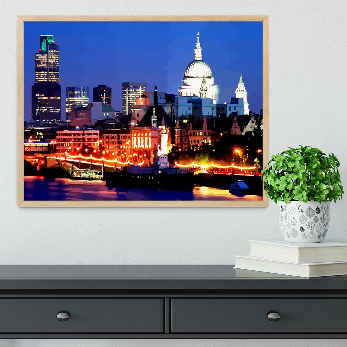 London Skyline Framed Print - Canvas Art Rocks - 4