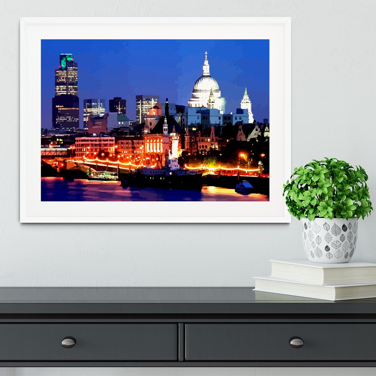 London Skyline Framed Print - Canvas Art Rocks - 5