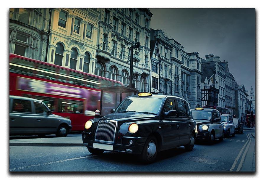London Street Taxis Canvas Print or Poster  - Canvas Art Rocks - 1