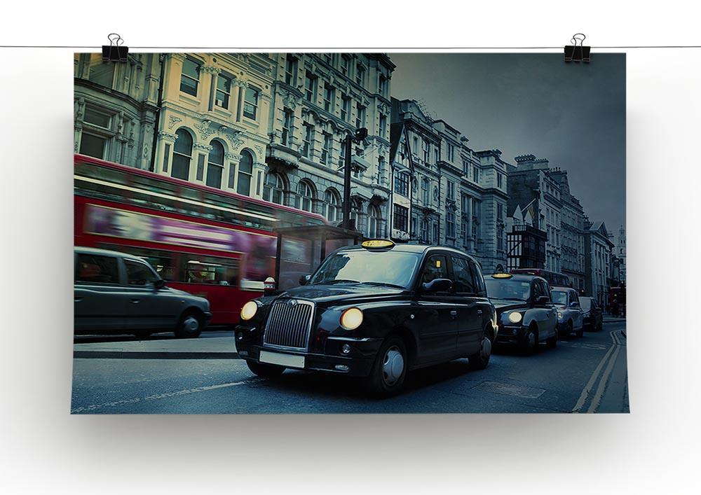 London Street Taxis Canvas Print or Poster - Canvas Art Rocks - 2