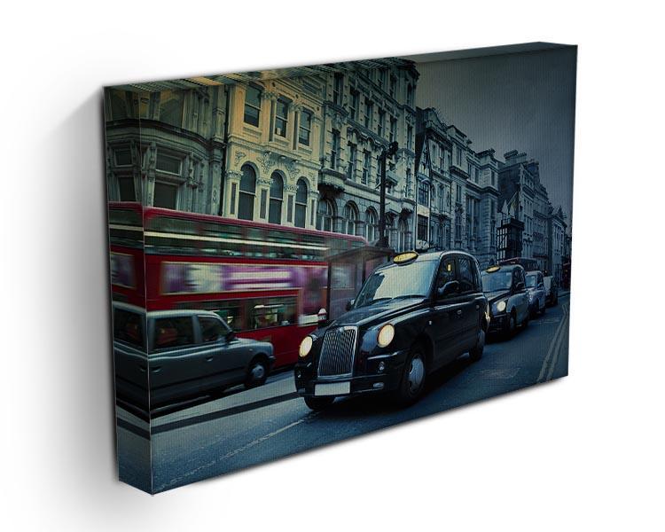 London Street Taxis Canvas Print or Poster - Canvas Art Rocks - 3