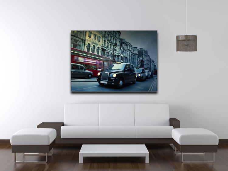 London Street Taxis Canvas Print or Poster - Canvas Art Rocks - 4