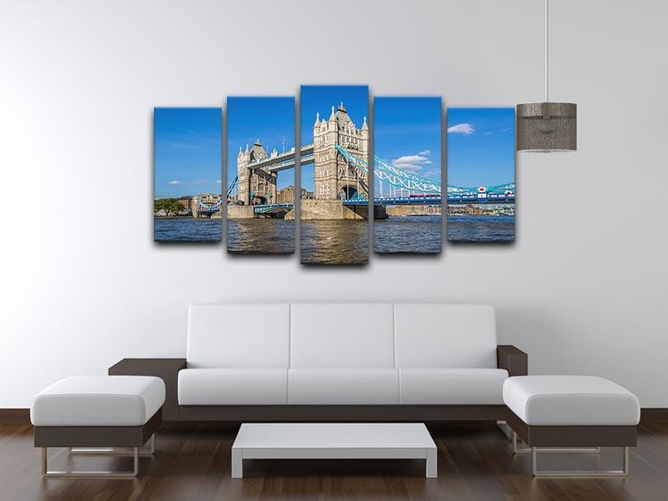London Tower Bridge 5 Split Panel Canvas  - Canvas Art Rocks - 3