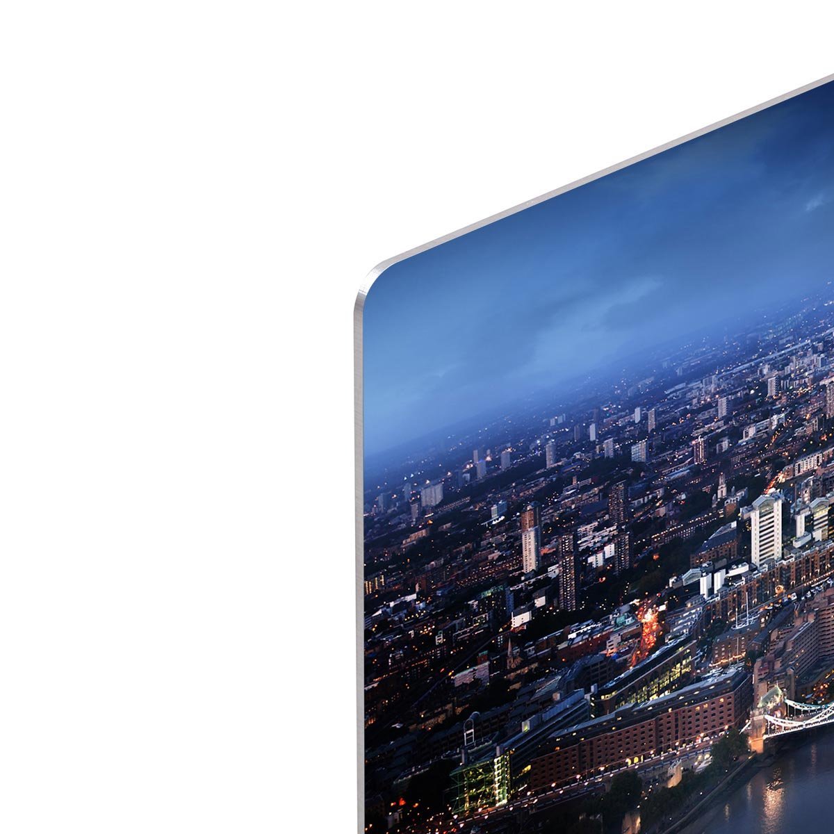 London aerial view with Tower Bridge HD Metal Print