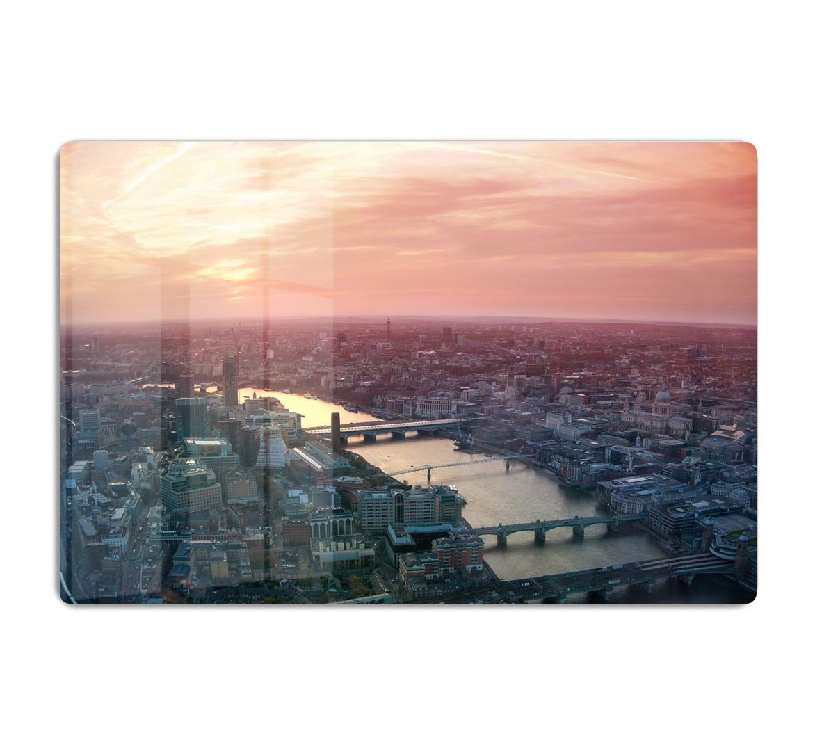 London business and financial aria view HD Metal Print