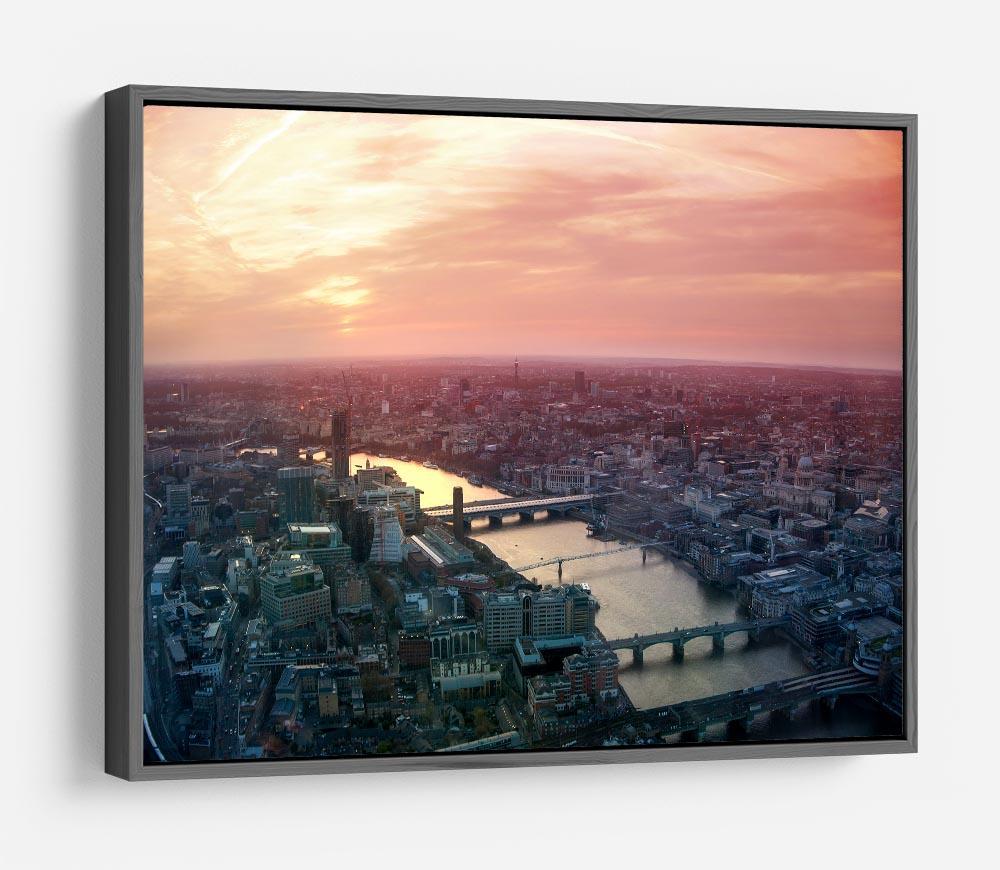 London business and financial aria view HD Metal Print