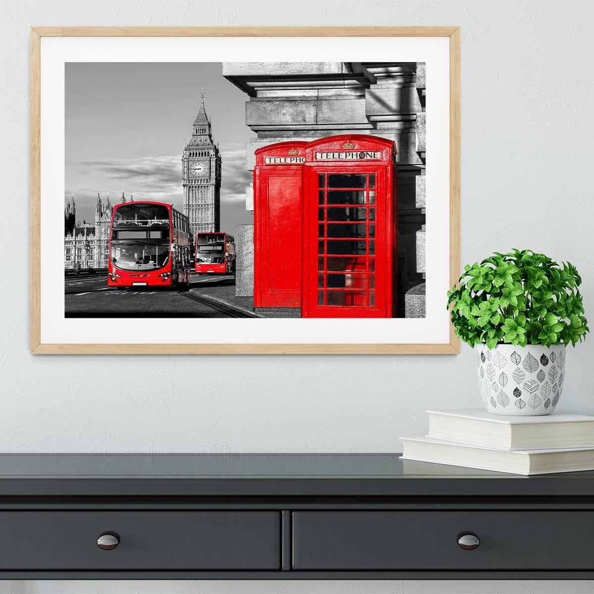 London symbols Framed Print - Canvas Art Rocks - 3