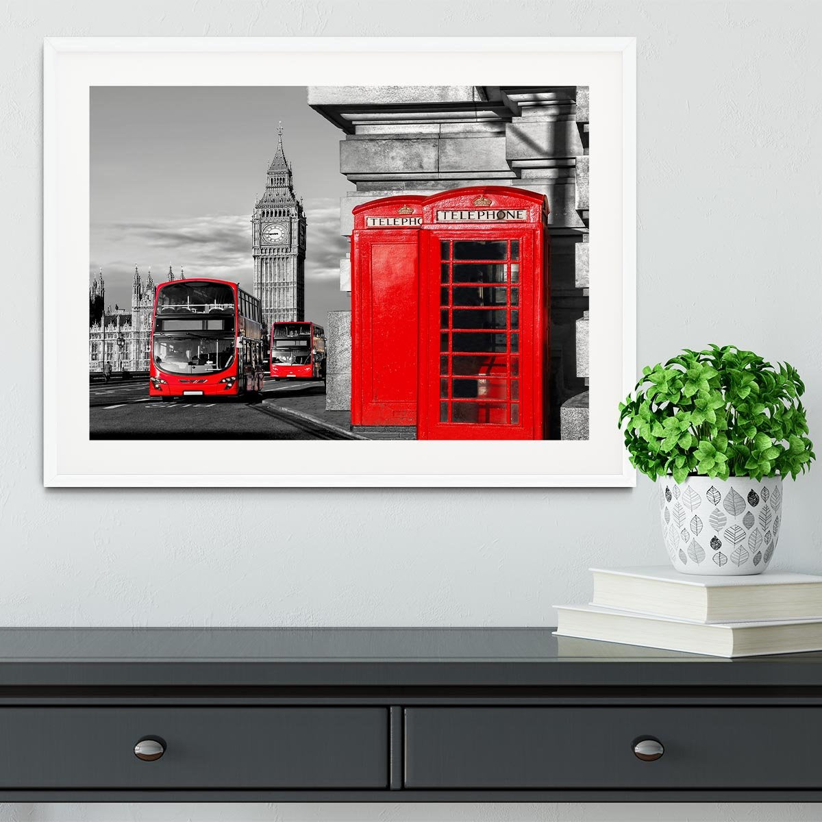 London symbols Framed Print - Canvas Art Rocks - 5
