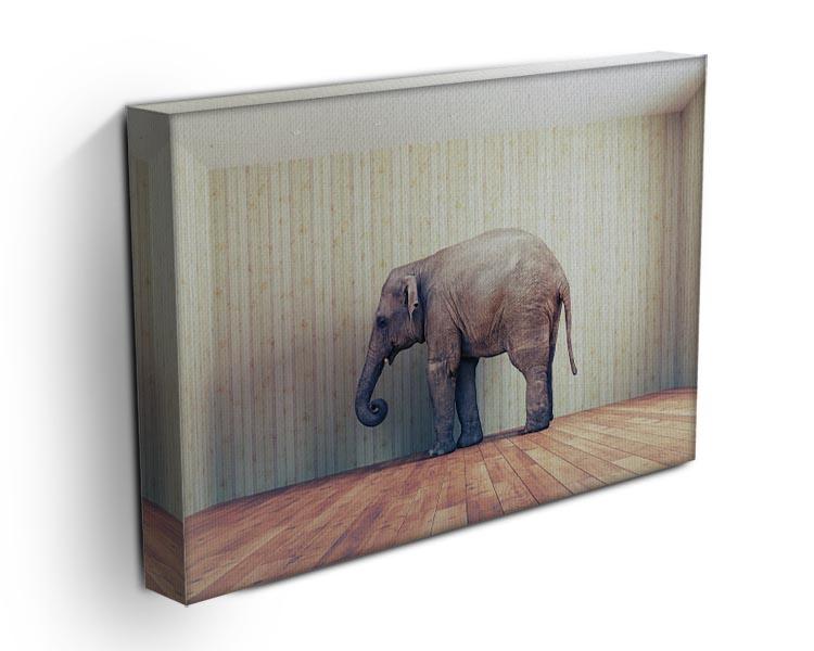 Lone elephant in the room Canvas Print or Poster - Canvas Art Rocks - 3