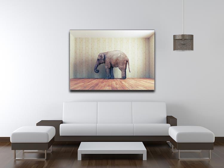 Lone elephant in the room Canvas Print or Poster - Canvas Art Rocks - 4