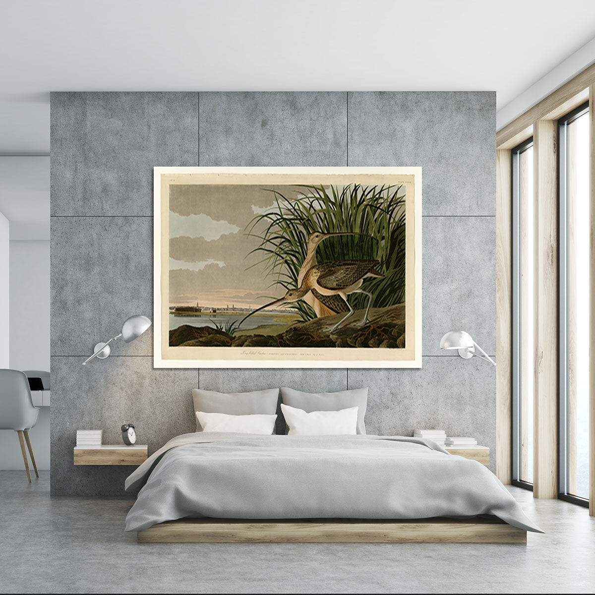 Long billed Curlew by Audubon Canvas Print or Poster - Canvas Art Rocks - 5