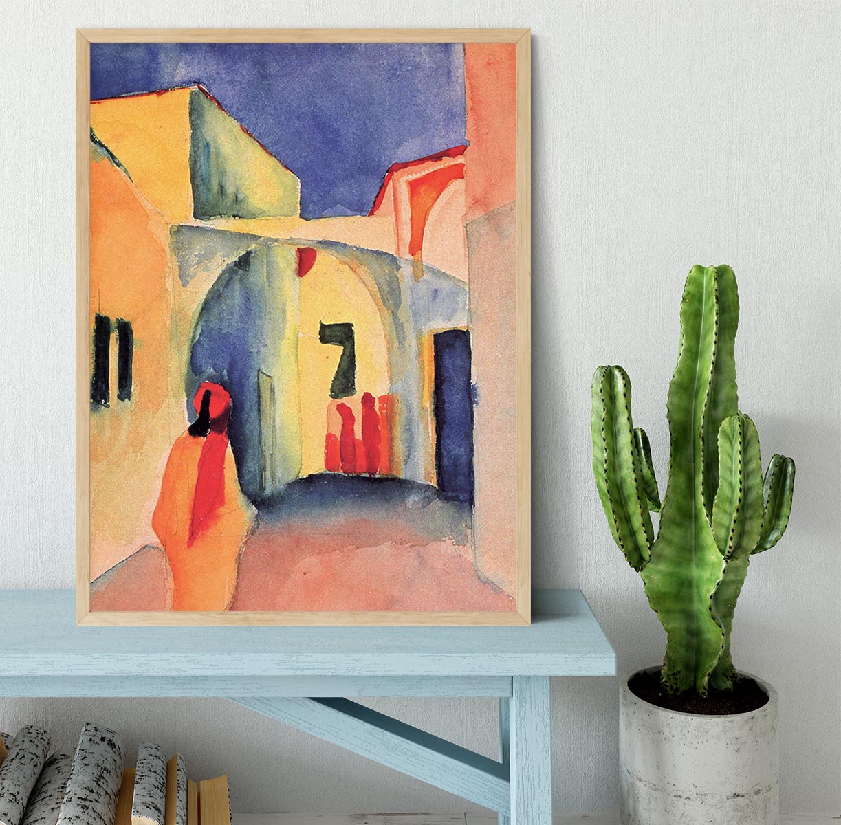 Look in a lane by Macke Framed Print - Canvas Art Rocks - 4