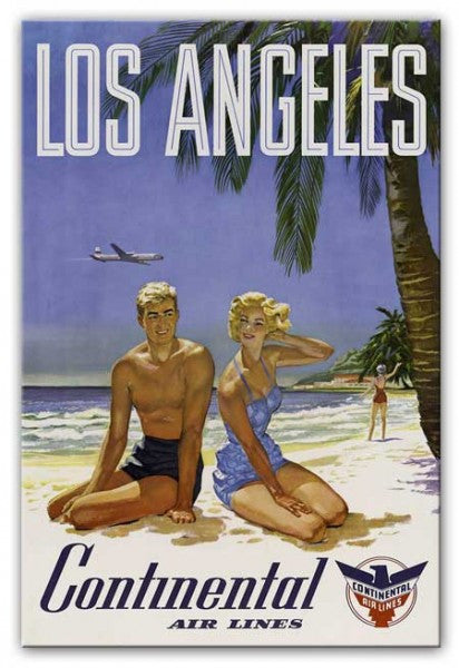 Los Angeles Poster Advert Print - Canvas Art Rocks - 1