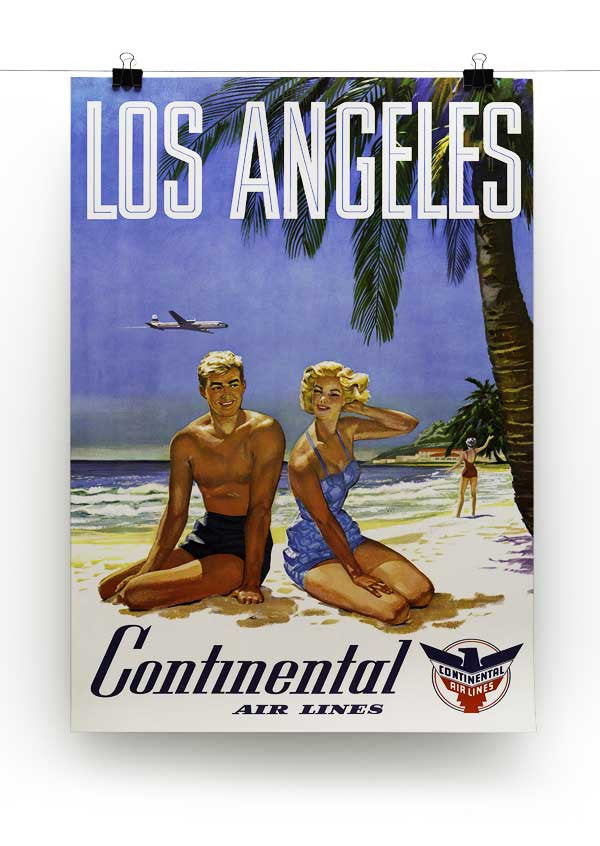 Los Angeles Poster Advert Print - Canvas Art Rocks - 2