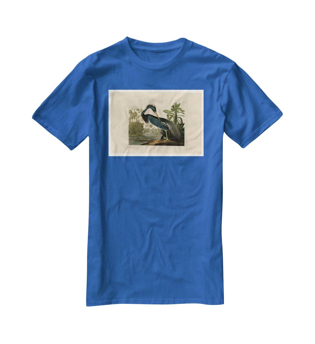 Louisiana Heron by Audubon T-Shirt - Canvas Art Rocks - 2