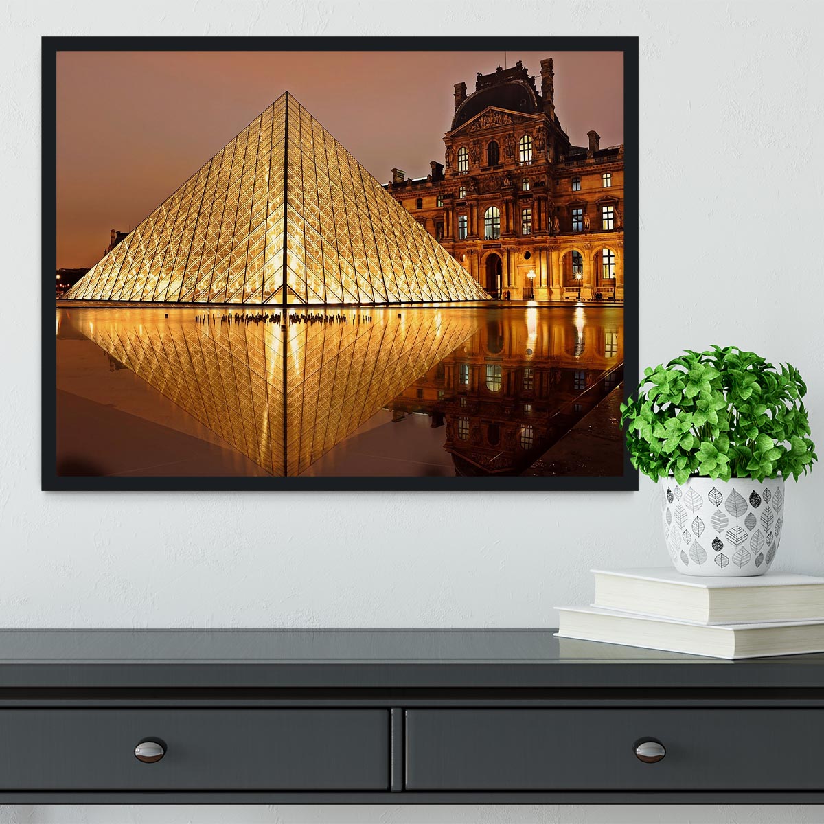 Louvre Museum Framed Print - Canvas Art Rocks - 2