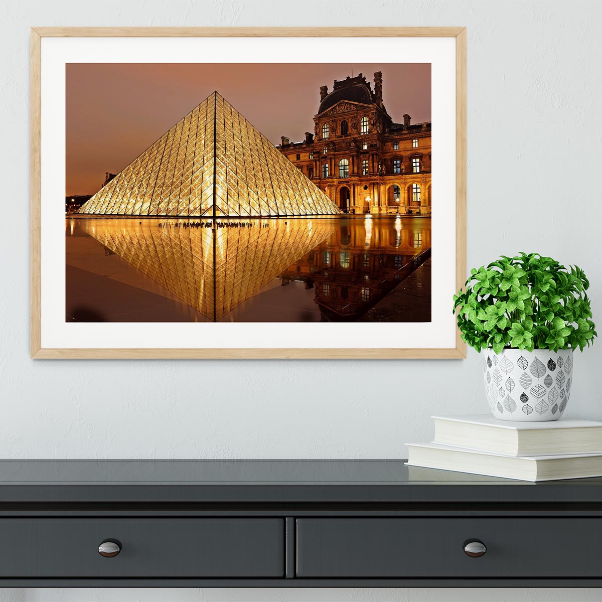 Louvre Museum Framed Print - Canvas Art Rocks - 3