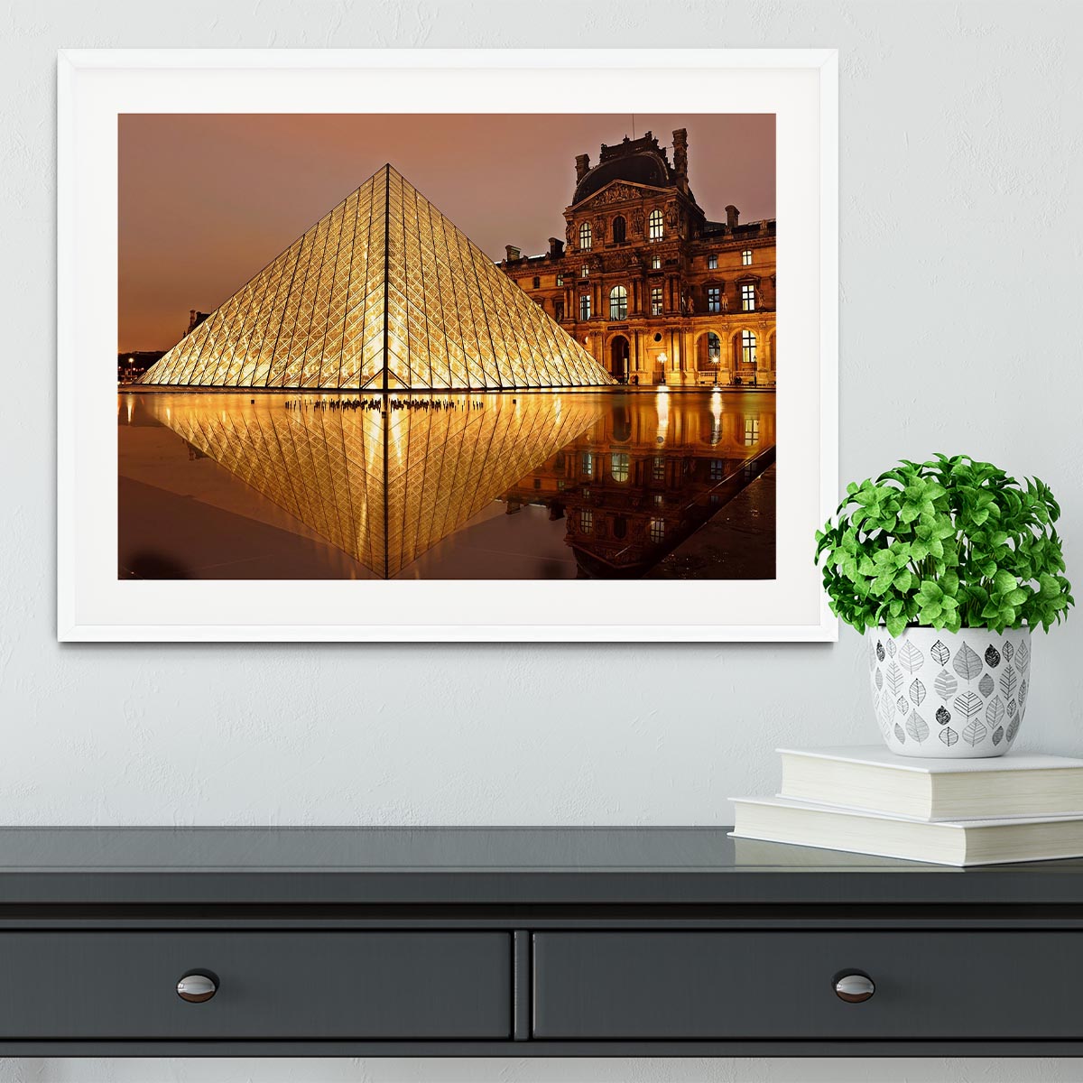 Louvre Museum Framed Print - Canvas Art Rocks - 5