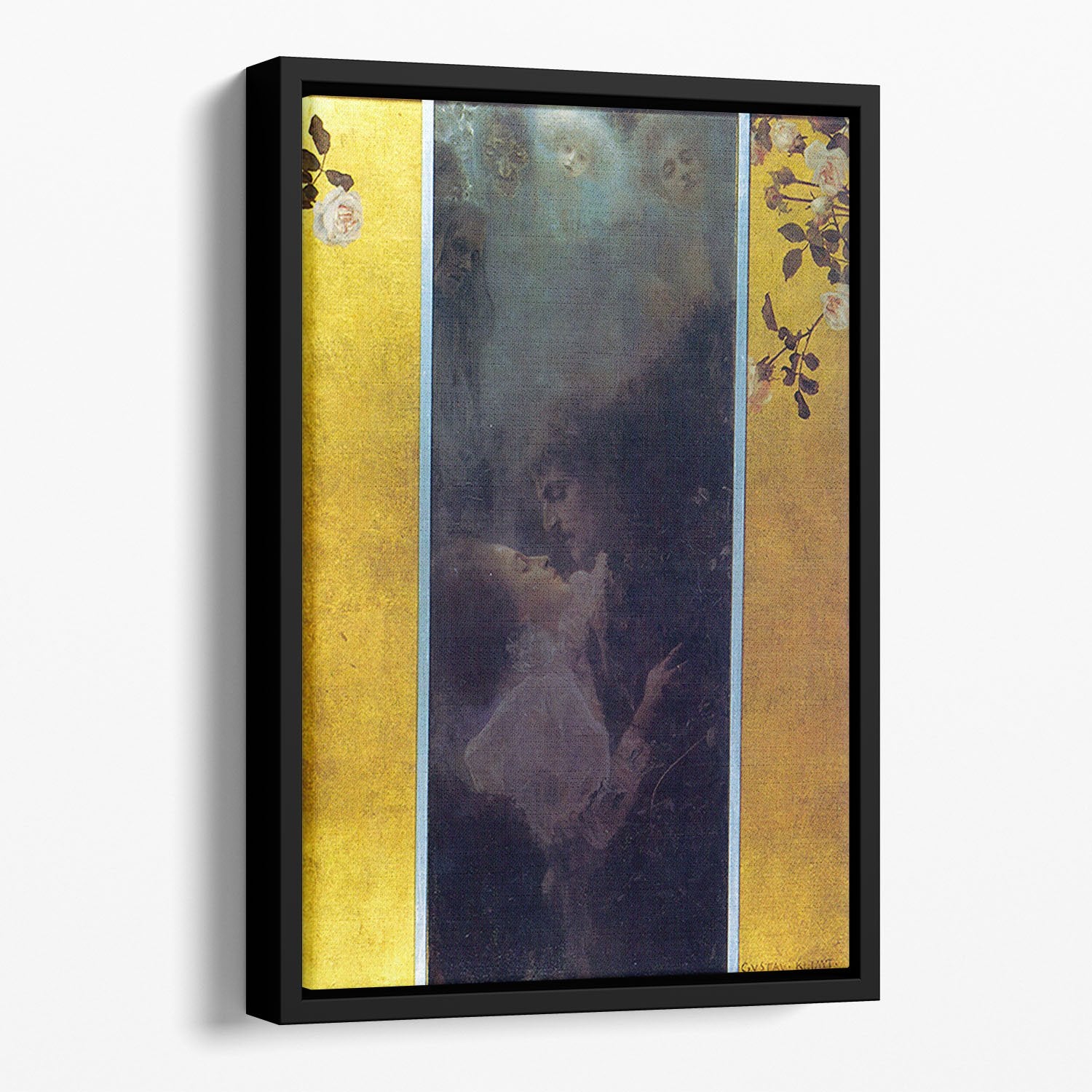 Love by Klimt Floating Framed Canvas