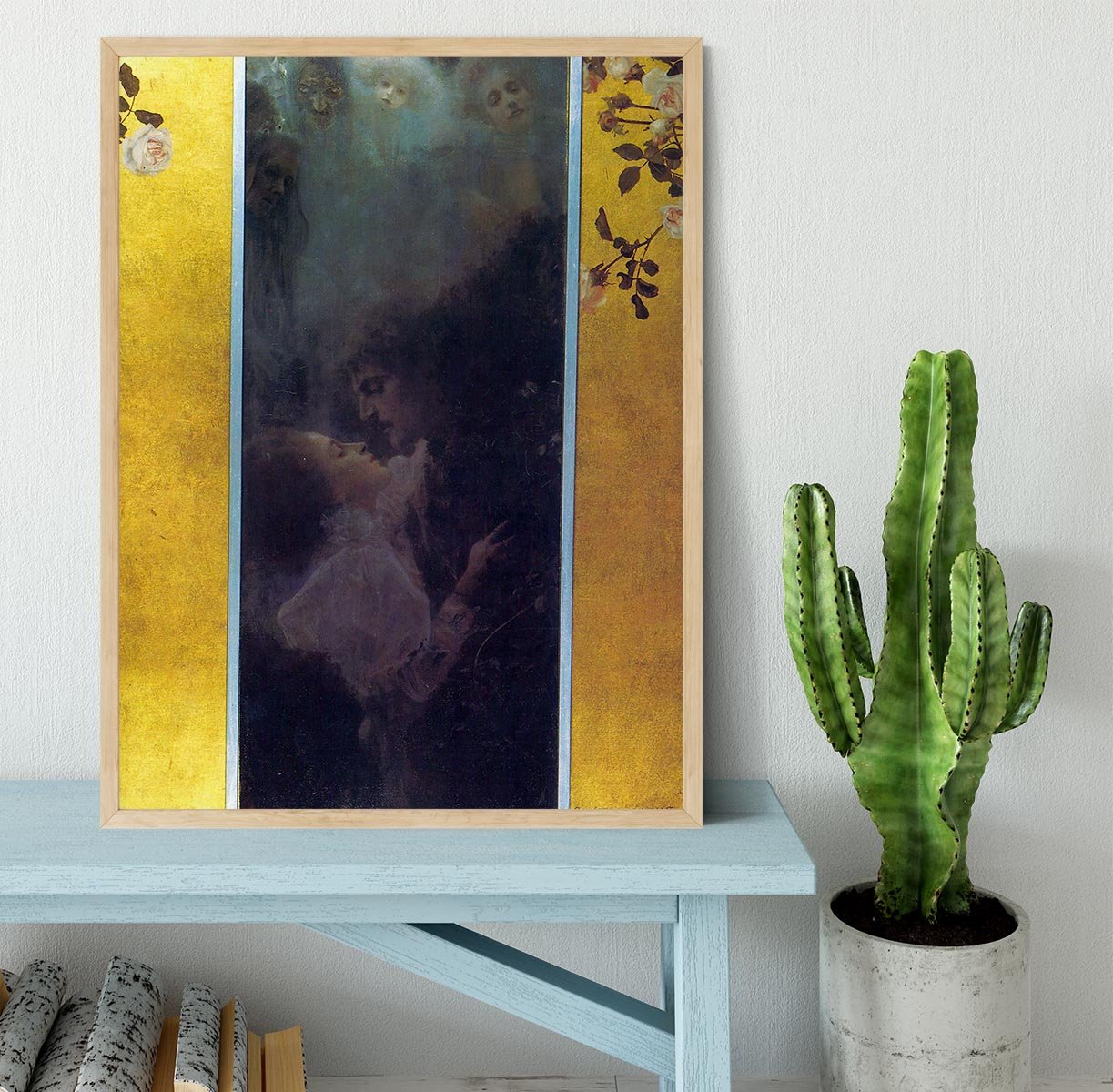 Love by Klimt Framed Print - Canvas Art Rocks - 4