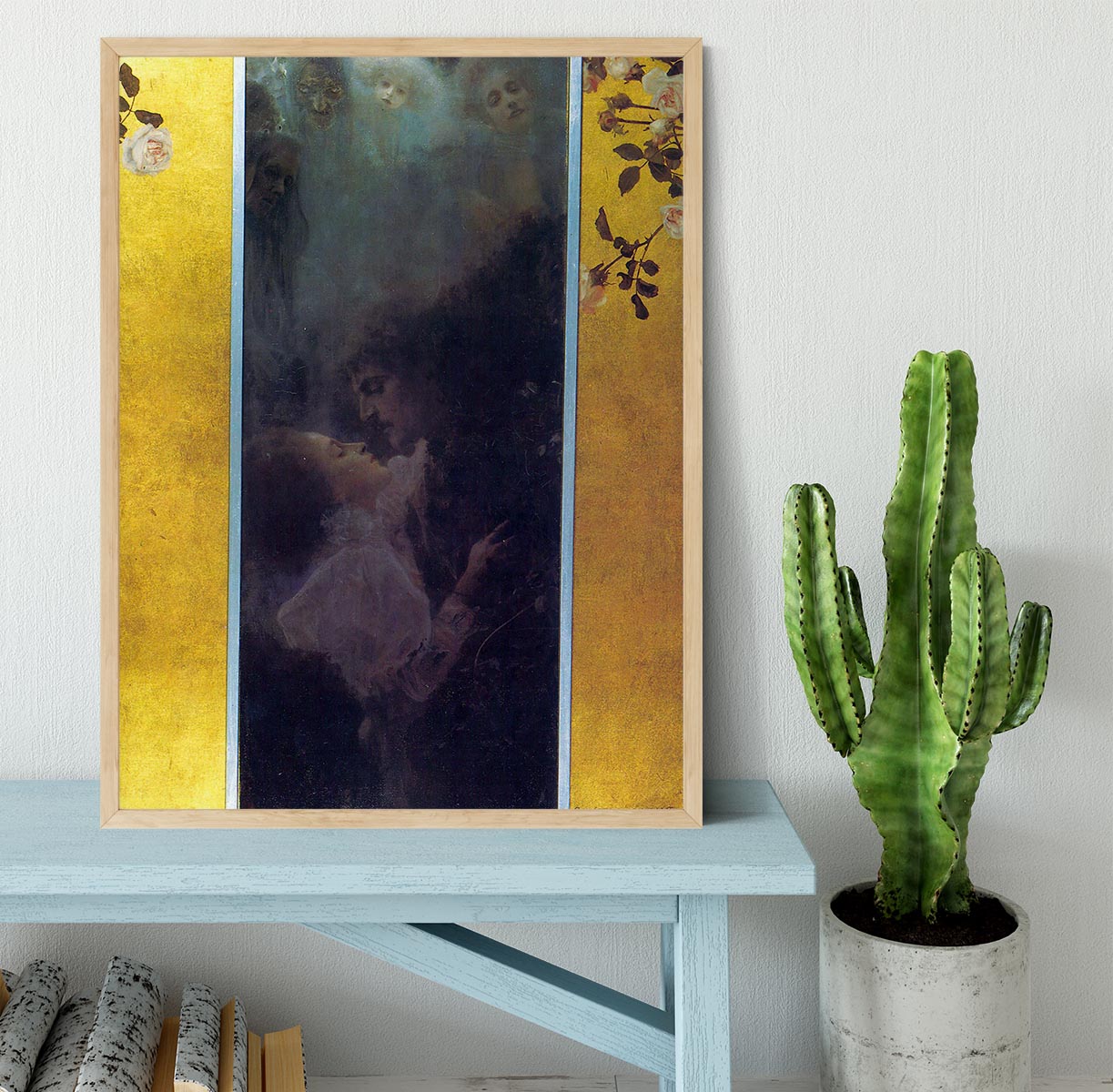 Love by Klimt Framed Print - Canvas Art Rocks - 4
