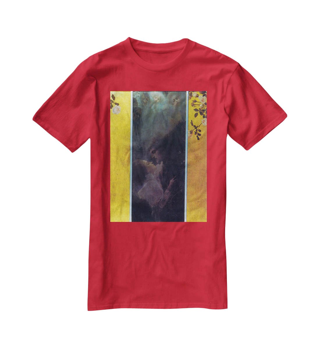 Love by Klimt T-Shirt - Canvas Art Rocks - 4