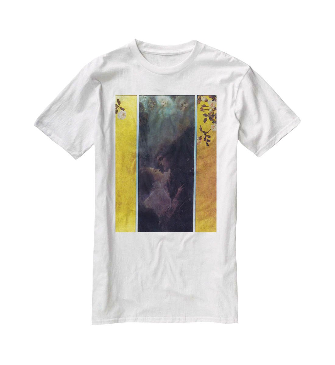 Love by Klimt T-Shirt - Canvas Art Rocks - 5